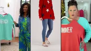 Belle Beach by Kim Gravel Seaside Beach Sweater on QVC
