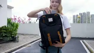 VASCHY School Backpack for Men and Women, Unisex Vintage Water Resistant Casual  Rucksack 15inch