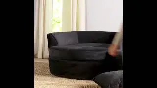 Modern Premium Barrel Shape Sofa Couch for Home & Office Chaise Lounge
