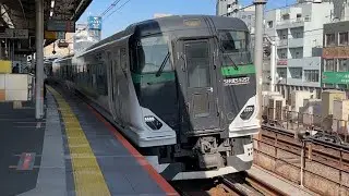 E257系5500番台OM-54編成　回送列車が赤羽駅3番線を通過するシーン