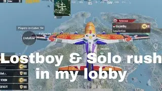 1v1 Against Solo Rush😈 || Solo Rush & Lostboy in My Lobby 😍🖤🥺