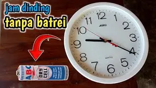 Jam dinding tanpa batrei lebih awet karena tidak perlu pake batrei lagi