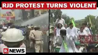 Bihar: RJD Workers Detained After Protest March To State Assembly Turns Violent In Patna