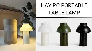 HAY PC PORTABLE TABLE LAMP || Rechargeable Hay lamp by Pierre Charpin