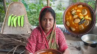 কাঁচা কলার কোফতা রেসিপি | Kach kolar kofta curry recipe in village style | Raw Banana kofta recipe
