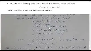 Newton law of motion //numerical :1.13//course: classical mechanics