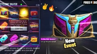 GARENA FREE FIRE 🔥|| NEW ANIMATION CYCLONE SKATER  IN ROYAL || 🙂🙂