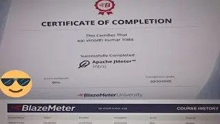 Jmeter certification Free From BlazeMeter2020 |Performance Testing Certification From BlazeMeter|