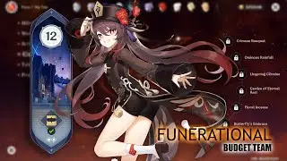 Spiral Abyss Floor 12 Ch. 2 - FUNERATIONAL budget team Hutao C0 【Genshin Impact Indonesia】