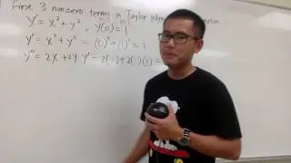 First 3 non zero terms in taylor polynomial approximation for diff eq, sect8.1#1