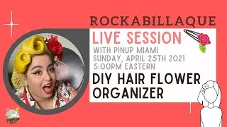 DIY Easy Hair Flower Organizer - Pinup Hack