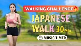30-Min Japanese Walking Workout at Home 🚶&zwj;♀️ Burn Belly Fat with Low-Impact Cardio