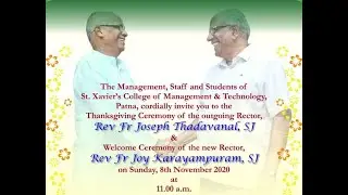 Farewell Cum welcome Ceremony of Rector of St. Xavier's College of Management and Technology