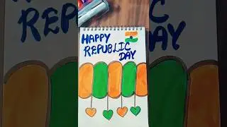 Happy republic day 🇮🇳&hearts;️🇮🇳#ytshorts#trendingshorts#art#easydrawing#explorepage#shortfeed