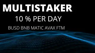 MULTISTAKER UPDATE | 10% DAILY ROI | FTM | AVAX | BNB | BUSD | MATIC | GREAT DAPP