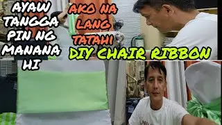 PAANO GUMAWA NG CHAIR RIBBON, DIY CHAIR RIBBON, RIBBON BOW BasLag tv