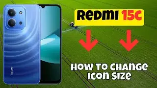 Как изменить размер значка на Redmi 15C | Настройка главного экрана
