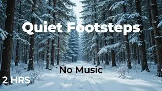 Quiet Snow Footsteps in a Winter Forest (2 Hours) | Sound to Calm an Overthinking Mind