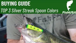 The TOP 3 Silver Streak Spoon Colors for Lake Erie Walleye Fishing