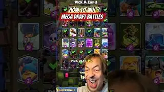 Tips To Win More Mega Draft Challenge games! #clashroyaleshorts #clashroyale #supercell