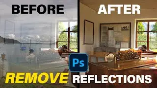 Photoshop:1-Click Instantly Remove REFLECTIONS from PHOTOS!