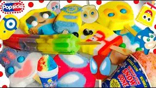 Opening Ice Cream Truck Popsicles SpongeBob Spider Man Sonic Power puff Tweety space jam bugs bunny