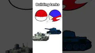 Indonesia vs Philippines tanks building #shorts #animation #memes #countryballs