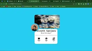 Grid-Design Card with Video Using Html5 & CSS3 | Beginner Level | Frontend #html5 #css#profilecard