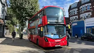 FULL ROUTE VISUAL|Metroline London Route 134 Warren Street - North Finchley Tally Ho VWH2234 LK66DWO