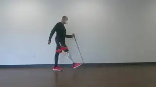 Case Study 34: Above Knee Prosthetic Gait (first time with trekking poles)