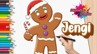 Como Dibujar a Jengibre de SHREK en Navidad | How to Draw Gingy