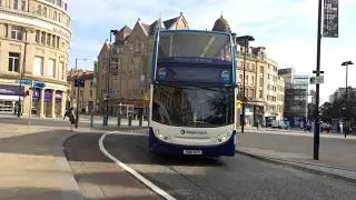 First Sheffield 67146 turns onto Pinstone Street working an 51 service from Lodge Moor to Charnock