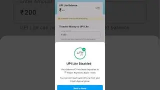 How to Disable Paytm UPI Lite #paytm ##2024