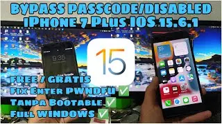 [WINDOWS] GRATIS BYPASS PASSCODE/DISABLED IPHONE 7 PLUS IOS 15 | FIX CELLULAR SIM | FIX ENTER PWNDFU