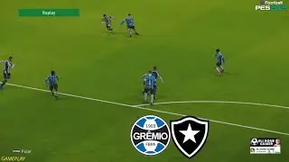 GRÊMIO E BOTAFOGO JOGO DE HOJE ASSISTA AGORA HOJE NO CANAL ASSISTA HOJE  A SIMULAÇÃO GAMEPLAY PES21