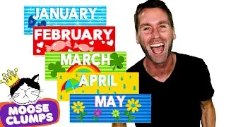 Months of the Year 📅 | Mooseclumps | Sing Along With Me! | Kids Songs