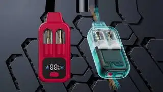 8 ml Dual-Tank Disposable Empty Vaporizer | 4 ml + 4 ml | OEM/ODM | YEK Hardware