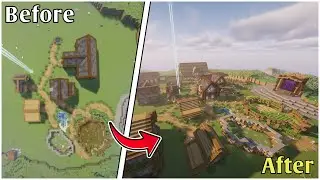 I transformed my village in Minecraft