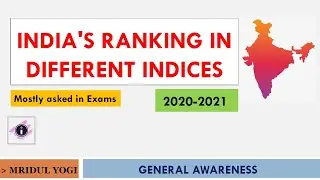 India's Rank in Different Index 2021 | General Awareness