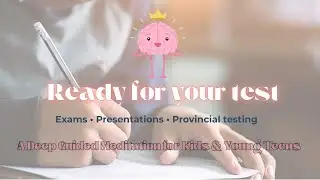 Calm Before the Test 🧠 Guided Visualization for Kids & Teens | Exam & Presentation Anxiety Relief