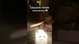Cute panda lamp 🐼 amazon finds #aesthetic #panda #amazonfinds #lamp #viral #asmr #creative #craft
