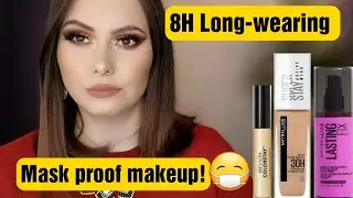 MASK PROOF MAKEUP | LONG LASTING MAKEUP TUTORIAL - DRUGSTORE ONLY
