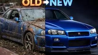 OLD TO NEW 4K | Abandoned Nissan Skyline GT-R R34 Restoration (ASMR Full Rebuild)