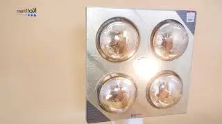 Đ&egrave;n sưởi nh&agrave; tắm treo tường Kottmann 4 b&oacute;ng treo tường K4BG