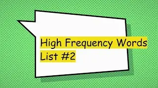 High Frequency Words List 2