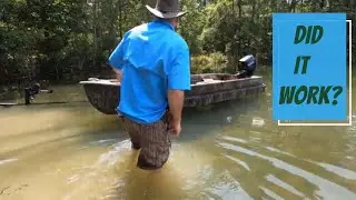 Cheap Easy Jon Boat Stabilizers Part 2 - Testing