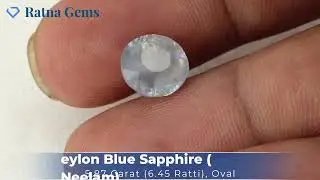 Ceylon Blue Sapphire (Neelam) 6.45 Ratti (5.87 ct) &mdash; Sri Lanka #NeelamStone #BlueSapphire
