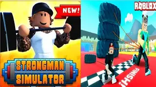 Became The Strongest Player In Strongman Simulator Roblox! | Cosmo Baba