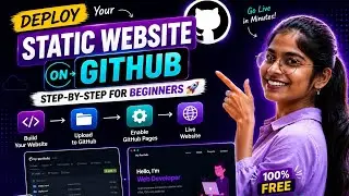 How to Deploy a Static Website on GitHub Pages | FREE Hosting for Beginners