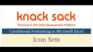 Conditional Formatting- Icon Sets (Microsoft Excel)